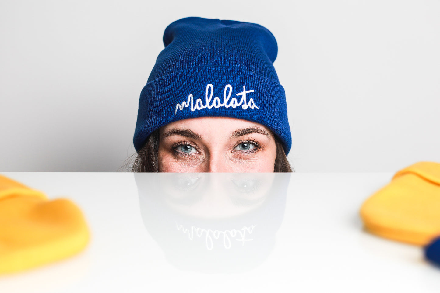 MALALATA beanie modrá