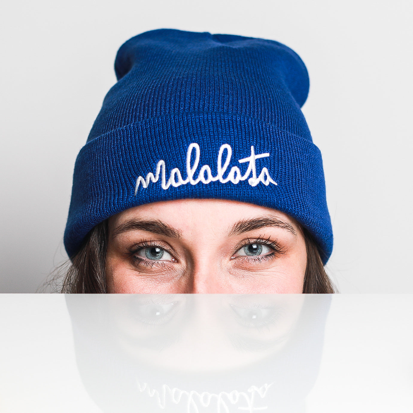 MALALATA beanie modrá